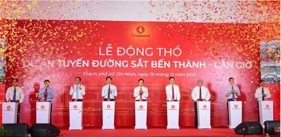 TP Hồ Chí Minh động thổ tuyến đường sắt tốc độ cao Bến Thành – Cần Giờ